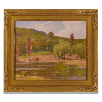 Bonhams : Dana Bartlett (1882-1957) San Rafael Pond 20 x 24 in. framed
