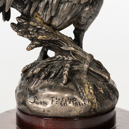 Bonhams Skinner : French Rooster Hood Ornament and Radiator Cap Paris