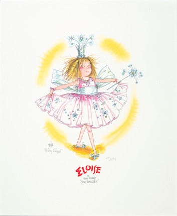 THREE SIGNED ELOISE PRINTS. KNIGHT, HILARY. B.1926. Eloise as Fairy Princess Star-Spangley. * Sweet Shoppe * Picnic in the Park with Unexpected Guests. image 1