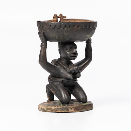 A Yoruba bowl ht. 8 3/4, wd. 5 1/2 in. image 4