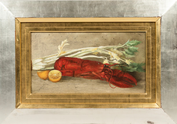 Bonhams Skinner : American School, 19th Century Still Life with Lobster