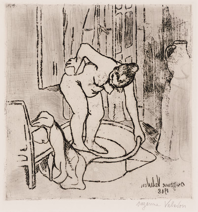 Suzanne Valadon (1865-1938); Catherine s'espongeant; image 1