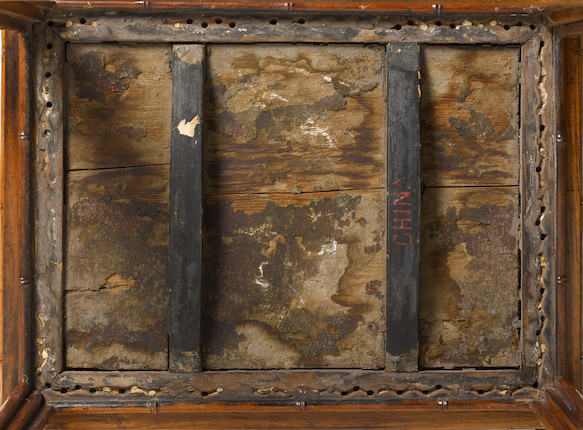 A RARE AND EXCEPTIONAL HUANGHUALI AND HUAMU BAMBOO-STYLE HORSESHOE BACK ARMCHAIR, QUANYI 17th/18th century image 9