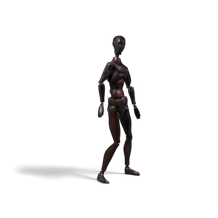 AN ATSCO 'OSCAR' BAKELITE AND STEEL ARTICULATED ARTIST'S MANNEQUIN 1930swith molded 'ATSCO OSCAR' mark on undersidelength approximately 20in (51cm); width approximately 9 1/2in (24cm) image 2