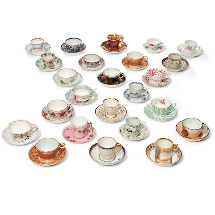 Twenty-four English and Continental Teacups and Saucers image 1