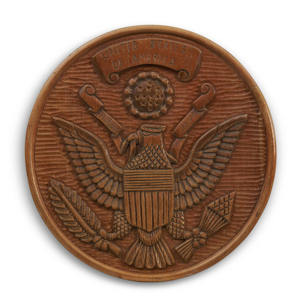 Bonhams Skinner : Relief Carving Of The United States Seal, United 