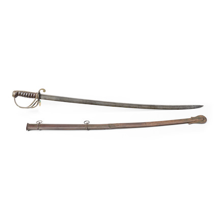 Bonhams Skinner : Rare U.S. Model 1833 Dragoon Enlisted Man's Saber for ...