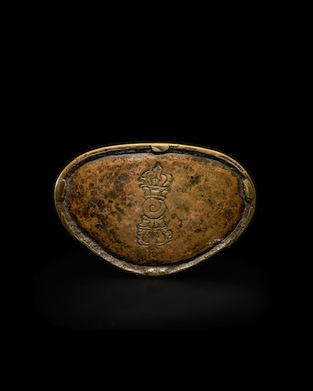 A SET OF COPPER ALLOY PORTRAITS DEPICTING THE FIVE PATRIARCHS OF THE SAKYA ORDER OF TIBETAN BUDDHISM (JETSUN GONGMA NGA) CENTRAL TIBET, TSANG PROVINCE, 15TH/16TH CENTURY image 6