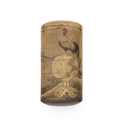 KAKYŌSAI LINEAGE A Gold Lacquer Five-Case Inrō Edo period (1615-1868), 19th century image 1