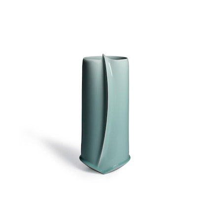 FUKAMI SUEHARU (1947-) Cylindrical Porcelain Vase, Clear Heisei era (1989-2019), 2000 image 3