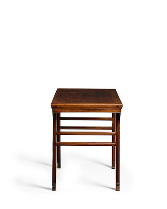 A HUANGHUALI RECESSED-LEG WINE TABLE, JIUZHUO Ming dynasty, late-16th/early-17th century image 3