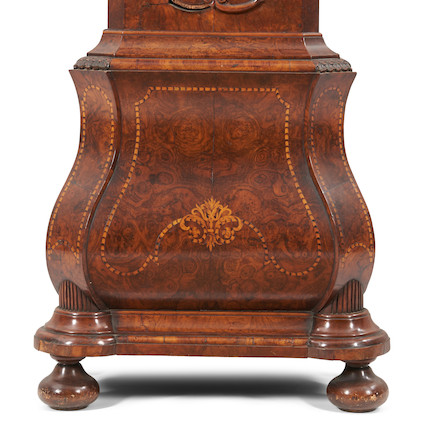 Dutch Burl Walnut and Inlaid Eight-day Musical Longcase Clock, Jan Christian Sauer, Amsterdam, c. 1765, image 3