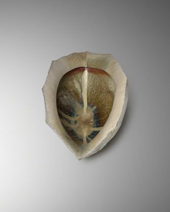 NISHIHATA TADASHI (1948-) An Ash-Glazed Sculptural Vessel Heisei era (1989-2019), 2015 image 1