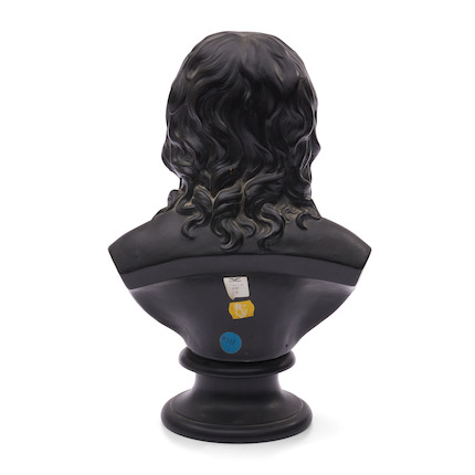 Wedgwood Black Basalt Bust of Milton, England, 19th century, image 2