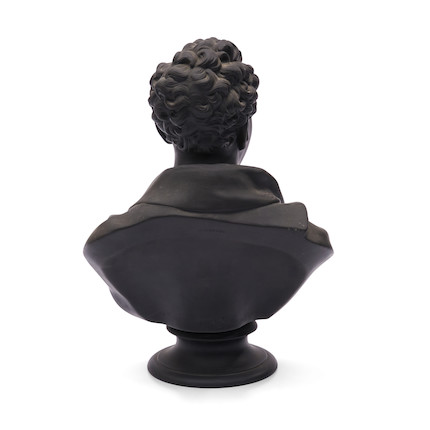 Wedgwood Black Basalt Bust of Byron, England, 19th century, image 3