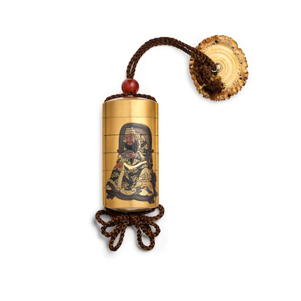 BAITOKUSAI A Gold Lacquer Five-Case Inrō Edo period (1615-1868) or Meiji era (1868-1912), 19th century image 2