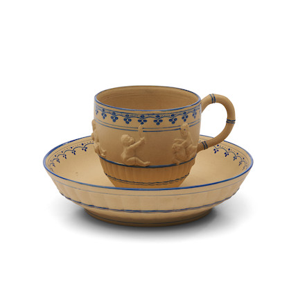 Wedgwood Caneware Cup and Saucer, England, late 18th century, image 1