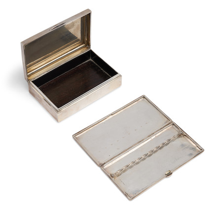 Bonhams Skinner : Two Japanese Silver Cases