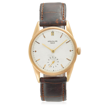 Bonhams : PATEK PHILIPPE. AN 18K GOLD MANUAL WIND WRISWATCHRef 1517 ...