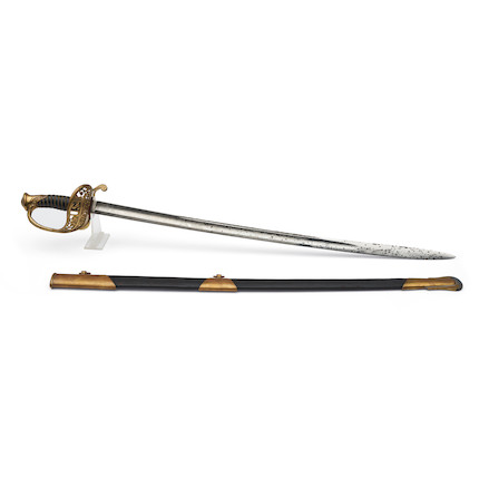 Bonhams Skinner : U.S. Model 1850 Staff and Field Officer's Sword and ...