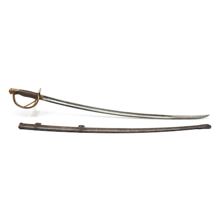 Bonhams Skinner : U.S. Model 1860 Light Cavalry Saber and Scabbard,