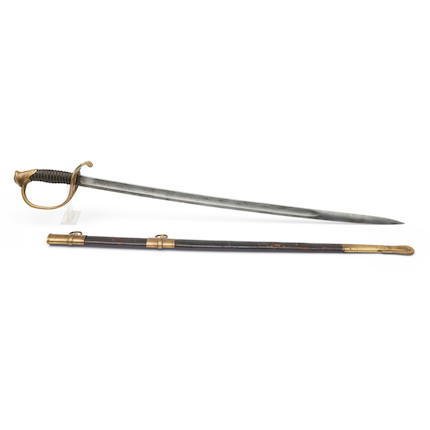 Bonhams Skinner : U.S. Model 1850 Foot Officer's Sword and Scabbard,