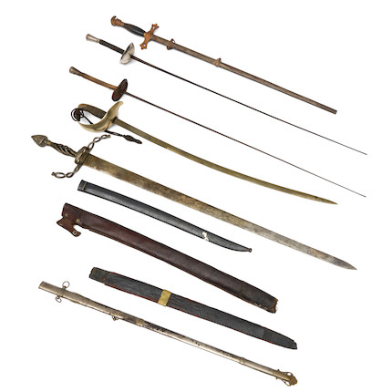 Bonhams Skinner : Nine 18th/19th Century Swords and Scabbards.