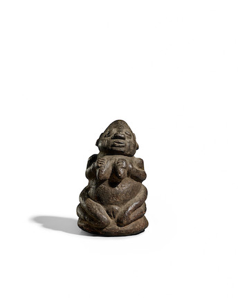 Bonhams : Fine Yoruba Kneeling Female Figure, Nigeria