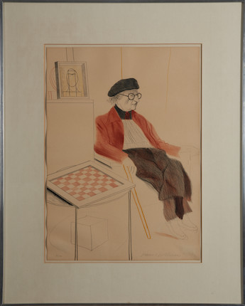 David Hockney (British, born 1937); Man Ray, from Homage to Man Ray; image 2
