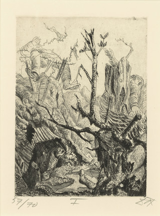 Otto Dix (1891-1969); Der Krieg (The War) (51 works); image 28