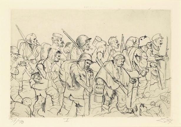 Otto Dix (1891-1969); Der Krieg (The War) (51 works); image 33