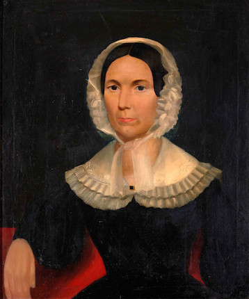 Bonhams Skinner : American School (19th Century) Portrait Of A Woman In 