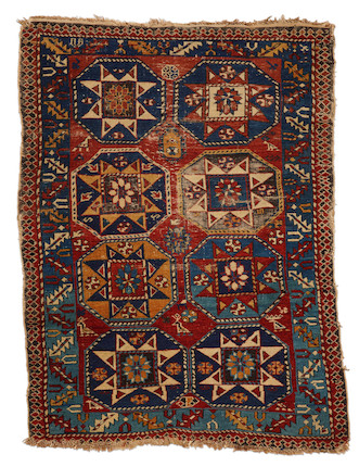 Shirvan Rug with Octagons Caucasus 2 ft. 7 in. x 4 ft. image 1