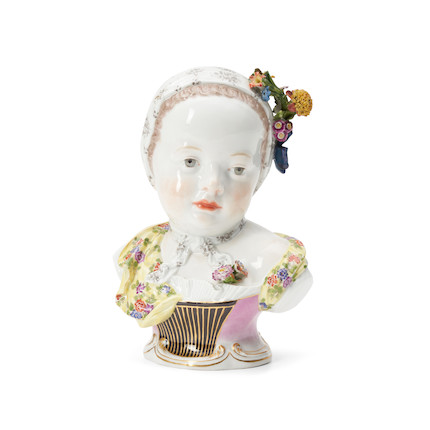 Bonhams Skinner : Meissen Porcelain Portrait Bust of Princess Marie ...