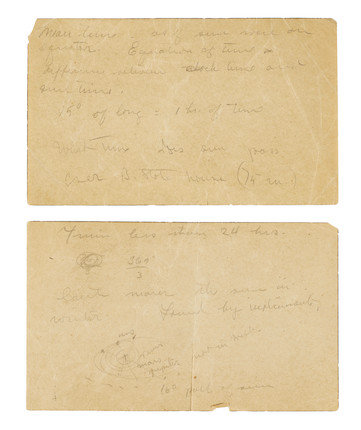 AMELIA EARHART'S ANNOTATED COPY OF BOWDITCH'S PRACTICAL NAVIGATOR. BOWDITCH, NATHANIEL. The American Practical Navigator.  Washington, D.C. Government Printing Office, 1926. image 5