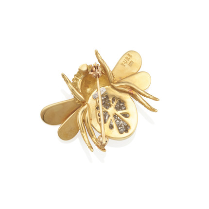 Deborah Bee Brooch Gold Multicolour
