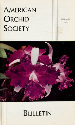 Bonhams : AMERICAN ORCHID SOCIETY. American Orchid Society Bulletin