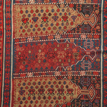 Bonhams Skinner : Anatolian Prayer Kilim/Saf Kilim Anatolia 5 ft. 1 in ...