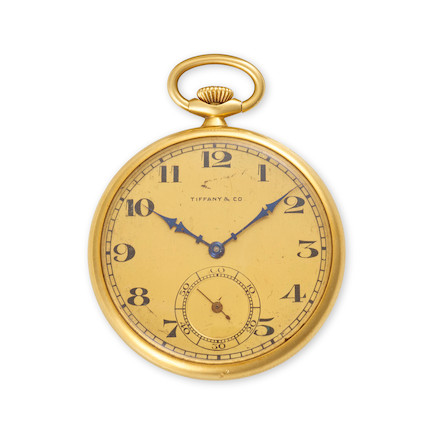 Bonhams LONGINES FOR TIFFANY CO. AN 18K GOLD KEYLESS WIND OPEN