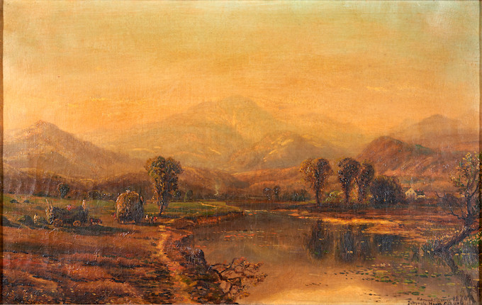 Edmund Darch Lewis (American, 1835-1910) View of Intervale, North Conway 16 x 23 1/2 in. framed 26 1/2 x 35 1/2 x 4 1/4 in. image 1