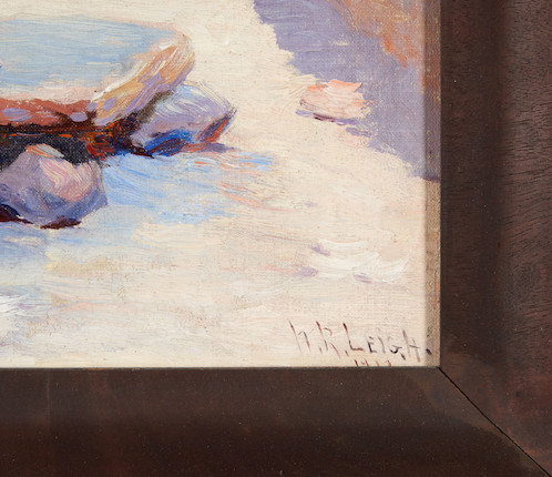 William Robinson Leigh (American, 1866-1955) Navajo Weaver Preparing Indigo Dye 12 x 15 in. framed 20 1/2 x 23 3/4 x 2 in. image 3