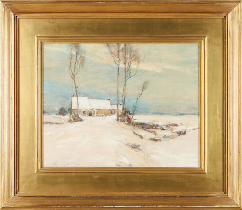 Chauncey Foster Ryder (American, 1868-1949) The Quiet of Winter 16 x 20 in. framed 25 3/4 x 29 3/4 x 2 1/2 in. image 2