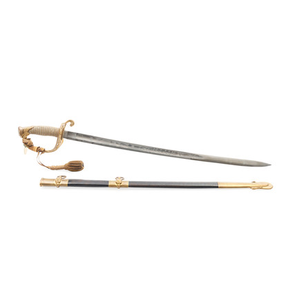 Bonhams Skinner : U.S. Model 1852 Naval Officer's Sword and Scabbard,