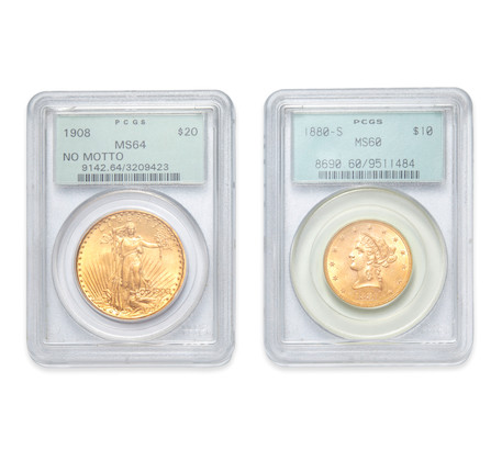 Bonhams Skinner : Two United States Gold Coins.