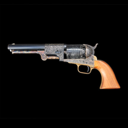 Bonhams Skinner : Engraved Colt Third Model Dragoon Revolver And Case 