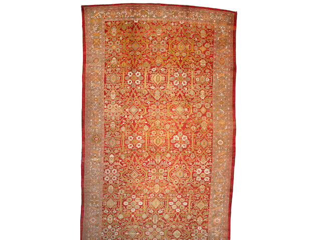 A Sultanabad carpet Central Persia, Size approximately 13ft 3in x 24ft 2in
