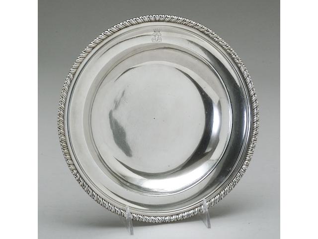 Geo II Silver Set of Nine Soup Plates