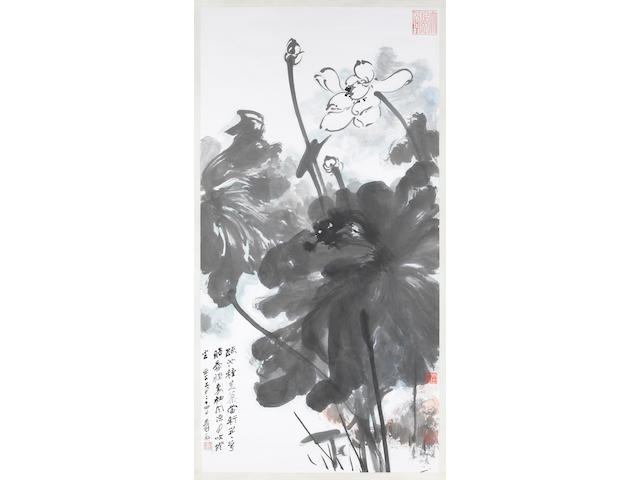 Zhang Daqian (Chang Dai-chien, 1899-1983): Lotus