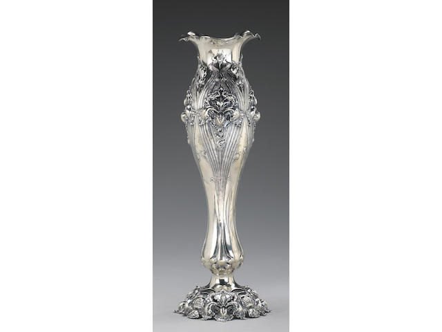 Sterling Art Nouveau Vase by Shiebler