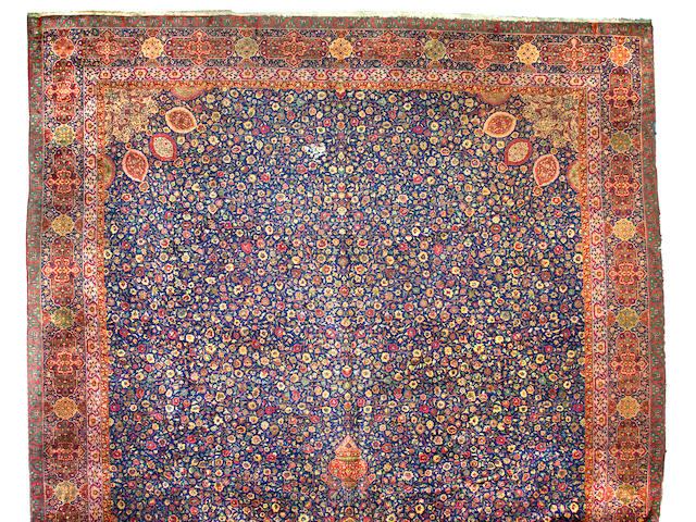 A Kashan carpet South Central Persia, Size approximately 35ft x 17ft 6in